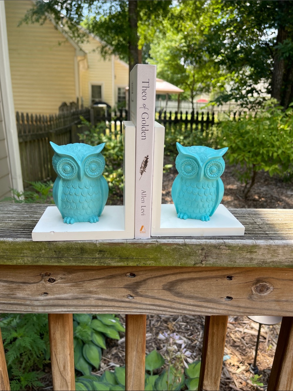 Owl bookends set